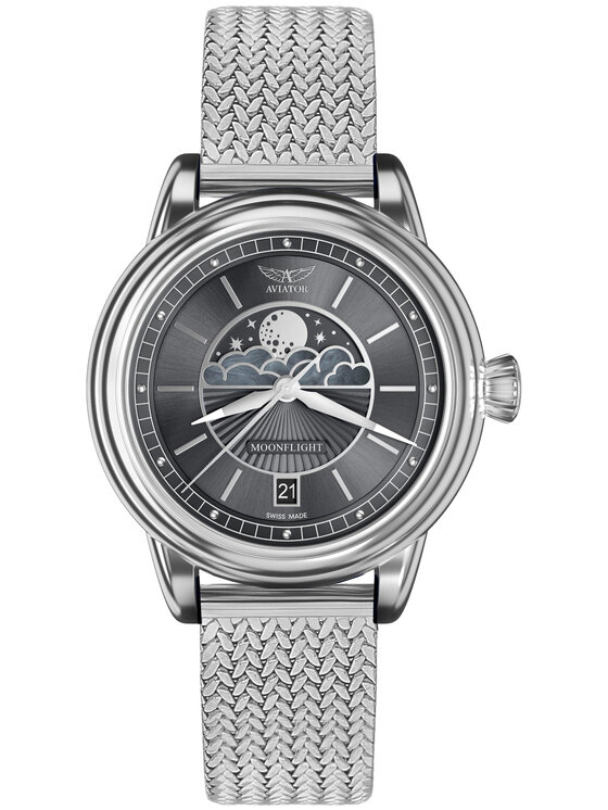 Aviator Aviator Orologio V.1.33.0.254.4-SET Argento