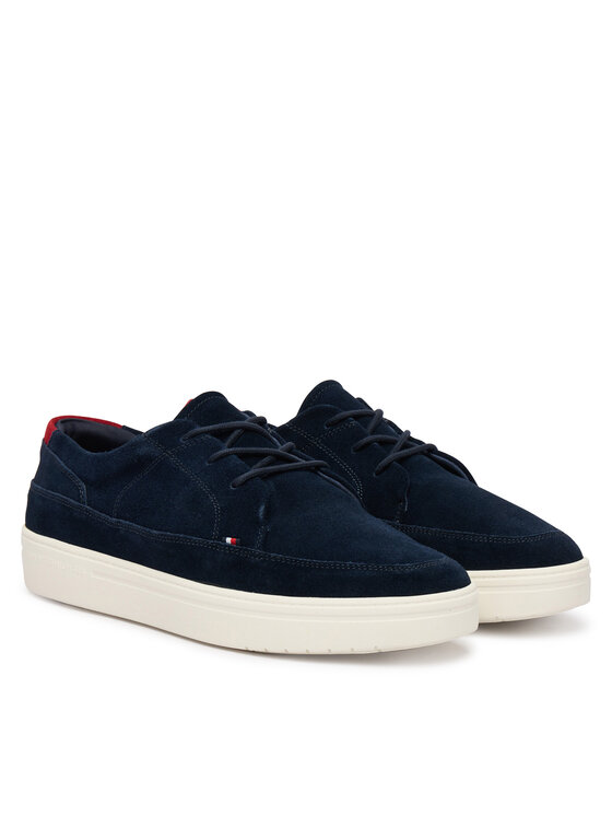 Tommy Hilfiger Tommy Hilfiger Sneakersy Hilfiger Light Hybrid Suede Shoe FM0FM05788 Tmavomodrá