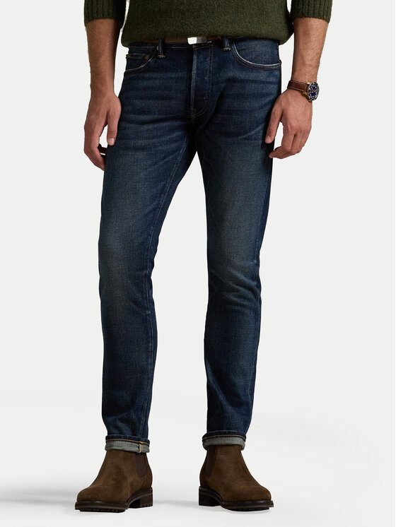 Polo Ralph Lauren Polo Ralph Lauren Jeans hlače 710843024001 Mornarsko modra Slim Fit