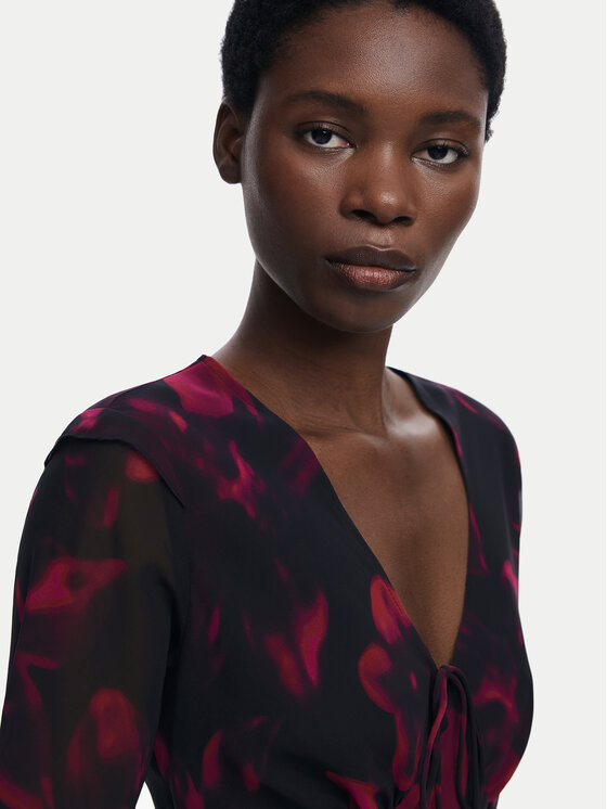 Desigual Desigual Коктейльна сукня Ratan 25WWVW24 Бордовий Regular Fit