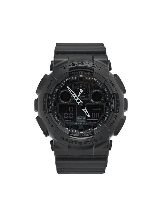 G-Shock GA-010-1A1ER - Orologio Uomo In Resina Nera, Design Resistente E Sportivo