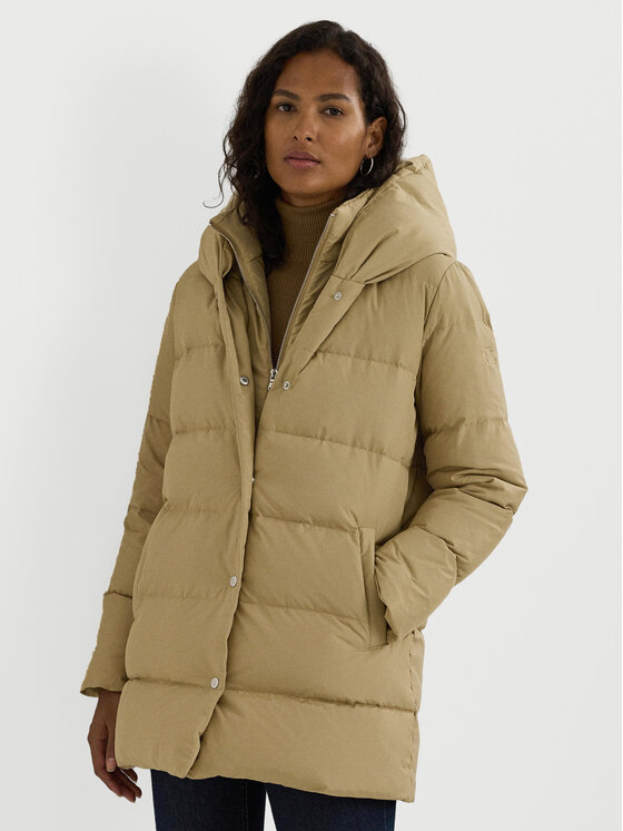 LAUREN RALPH LAUREN Vatovaná bunda 297962420003 Béžová Oversize