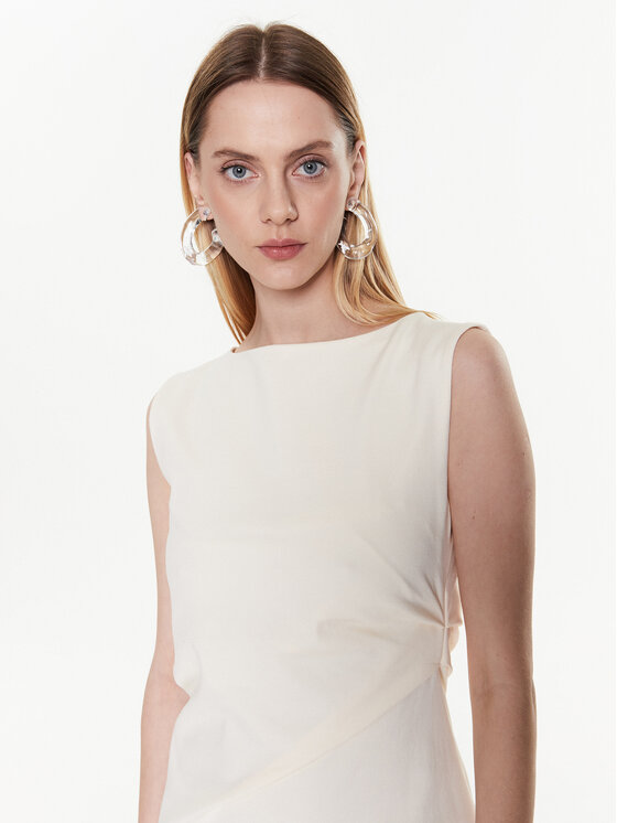 Liviana Conti Liviana Conti Φόρεμα κοκτέιλ F3SI19 Μπεζ Regular Fit