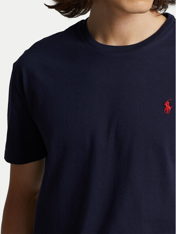 Polo Ralph Lauren Polo Ralph Lauren Тишърт Bsr 710680785 Тъмносин Custom Slim Fit