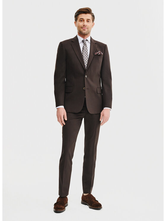 Pako Lorente Pako Lorente Marynarka P25SF-3G-004 Brązowy Slim Fit