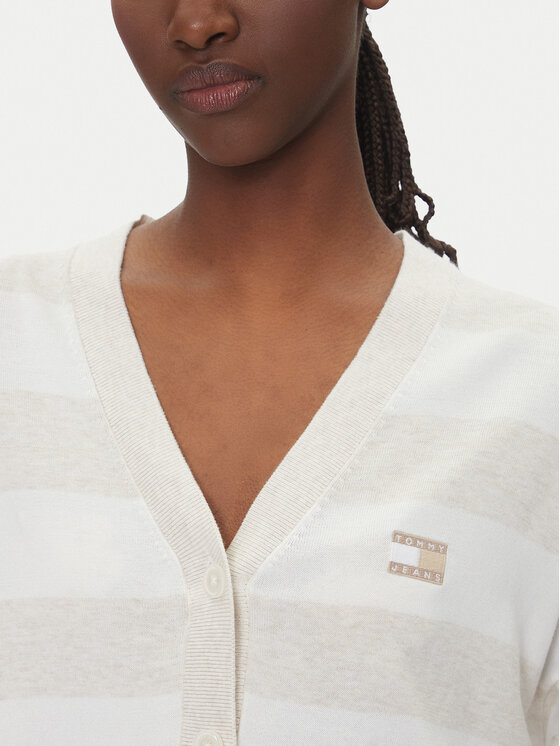 Tommy Jeans Tommy Jeans Cardigan DW0DW20968 Beige Relaxed Fit