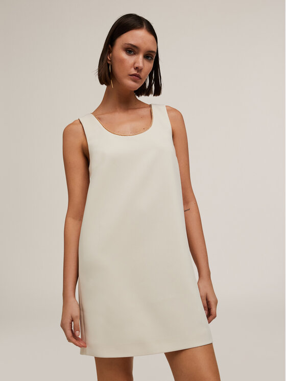 Motivi Motivi Vestito da giorno 7006Q003040N002 Crema Regular Fit