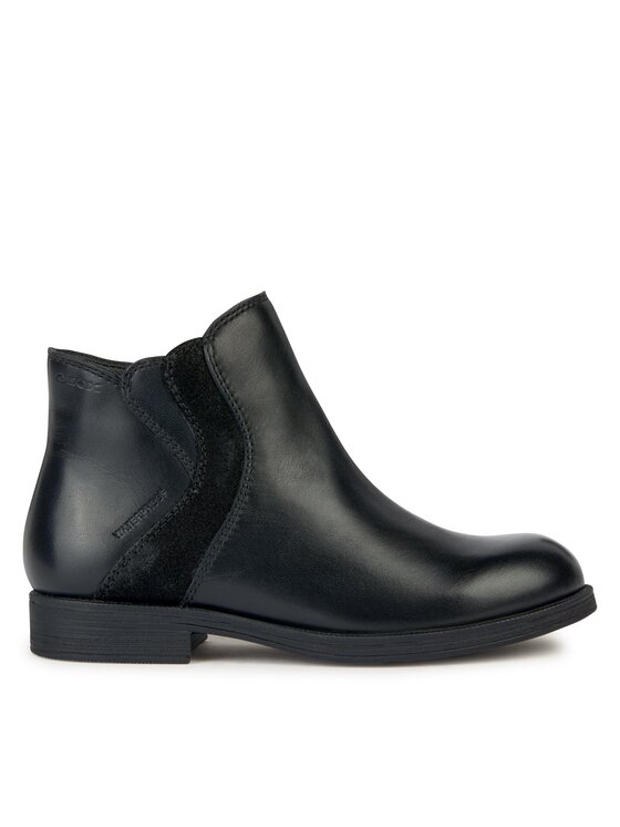 Geox Členková obuv J Agata Girl Wpf J36HZA 04377 C9999 D Čierna