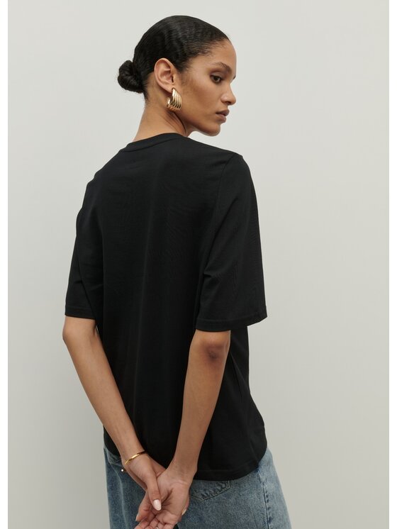 La Mania La Mania Blusa LOLA 3 Nero Classic Fit