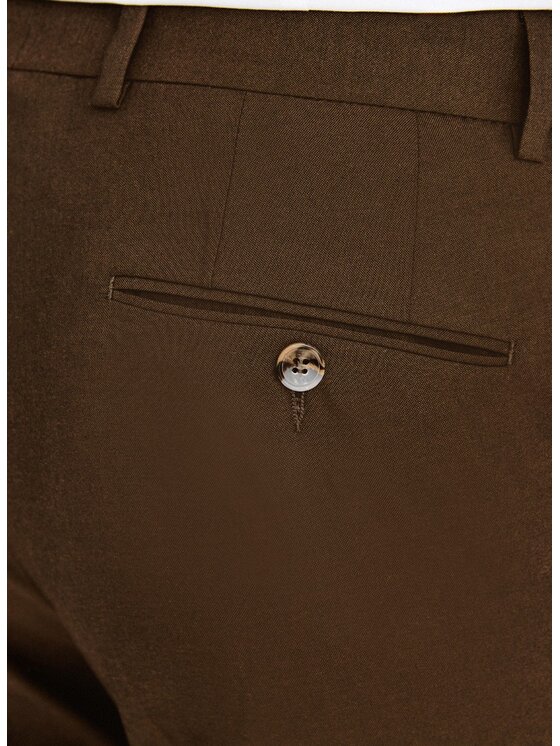 Pako Lorente Pako Lorente Spodnie garniturowe P26SF-6G-033 Brązowy Slim Fit