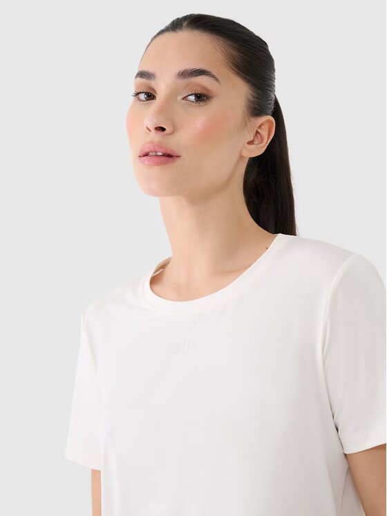 4F 4F Φανελάκι τεχνικό 4FRSS25TFTSF1236-11S Λευκό Oversize