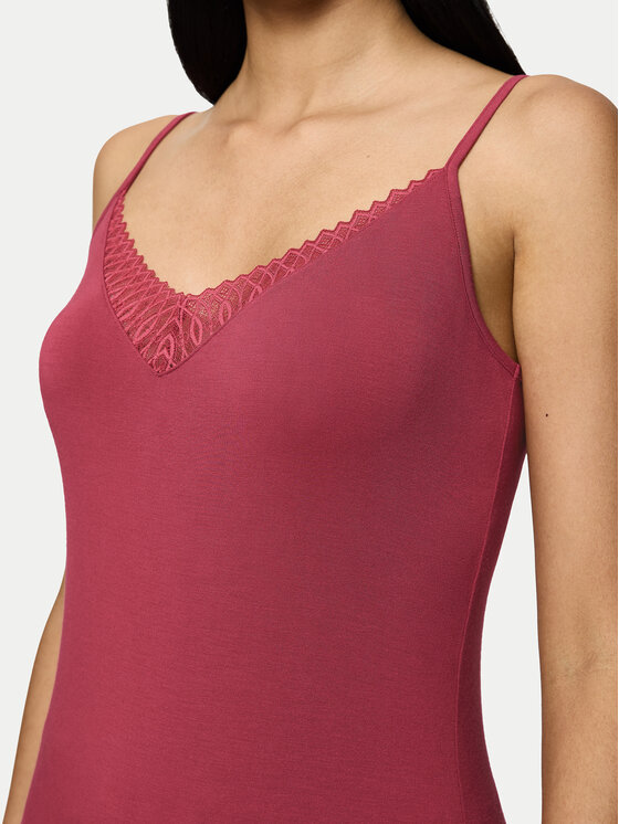 Triumph Triumph Μπλούζα πιτζάμας Aura Spotlight 10221405 Κόκκινο Regular Fit