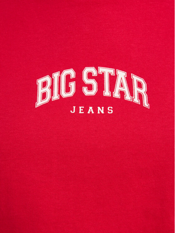 BIG STAR BIG STAR T-Shirt BENEA Czerwony Basic Fit