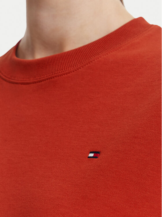 Tommy Hilfiger Tommy Hilfiger Bluzka WW0WW51740 Czerwony ciemny Relaxed Fit
