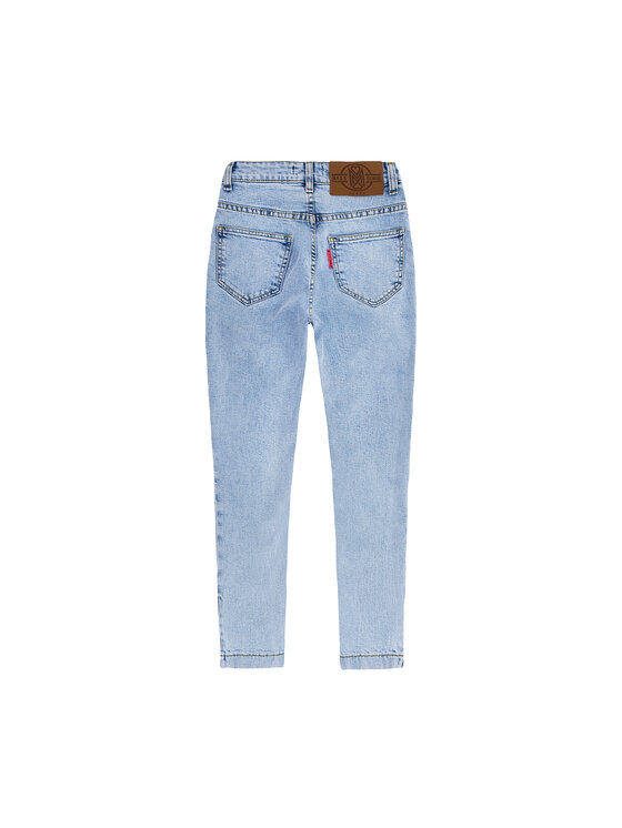 MissDenim MissDenim Jeansy Zip Leg Niebieski Skinny Fit