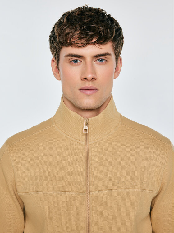 BIG STAR BIG STAR Bluza WLADOR Beżowy Basic Fit