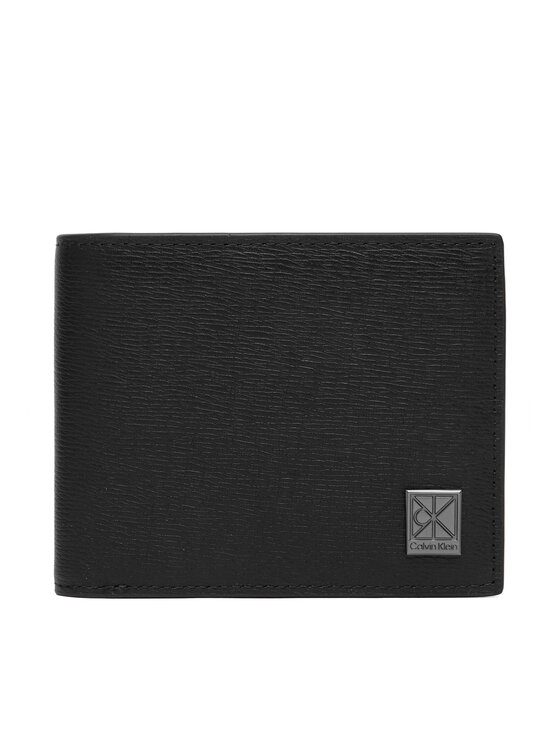 Calvin Klein Calvin Klein Pénztárca Emblem Hw Ew Bill Fold W/ Coin LV04D1167G Fekete