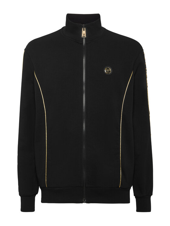 Plein Sport Plein Sport Μπλούζα PAEC MJB3607 STE001N Μαύρο Regular Fit