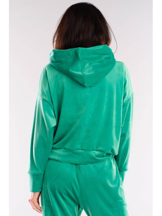 Awama Awama Bluza A412 Zielony Basic Fit