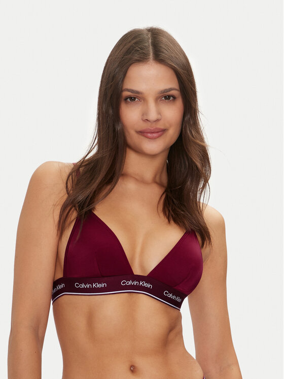 Calvin Klein Swimwear Gornji Del Bikini KW0KW02424 Bordo Rdeča