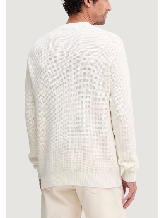 Calvin Klein Jeans Calvin Klein Jeans Maglione LS EZ COTTON WAFFLE Bianco To Fit