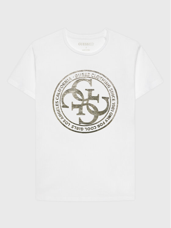 Guess Guess T-shirt J3GI02 K6YW3 Bianco Regular Fit
