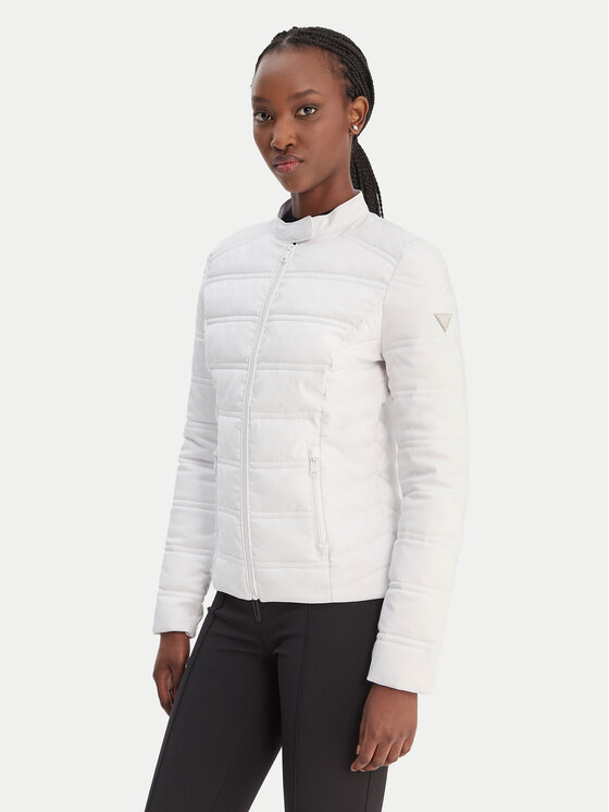 Guess Guess Демісезонна куртка W6RL02 WJ492 Білий Regular Fit