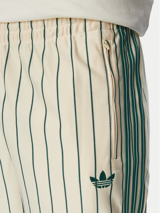 adidas adidas Долнище анцуг Firebird Pinstripes KT4300 Кремав Regular Fit