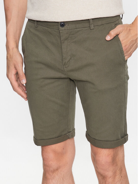 Lindbergh Lindbergh Stoffshorts 30-505044 Grün Slim Fit