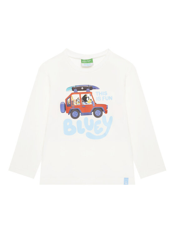 United Colors Of Benetton United Colors Of Benetton Bluză 3I1XG10KH Alb Regular Fit