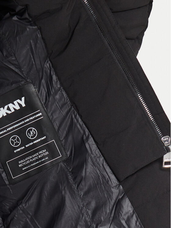 DKNY DKNY Kurtka zimowa DLEMPN45 Czarny Regular Fit