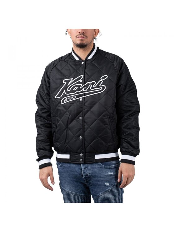 Karl Kani Karl Kani Bunda bomber VARSITY PADDED SOUVENIR JACKET Černá Regular Fit