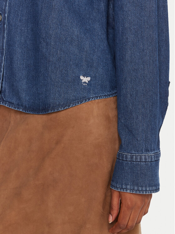 Weekend Max Mara Weekend Max Mara camicia di jeans Obbia 2525116052 Blu Boxy Fit
