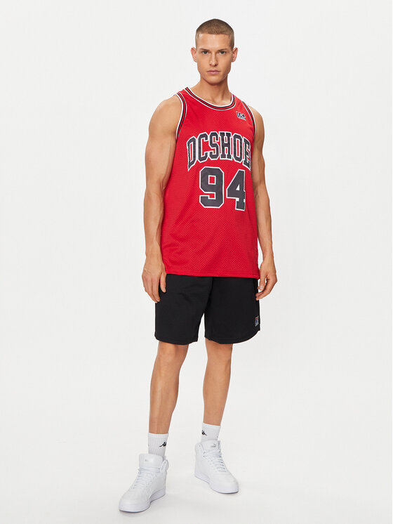 DC DC Trikó Shy Town Jersey ADYKT03230 Piros Regular Fit