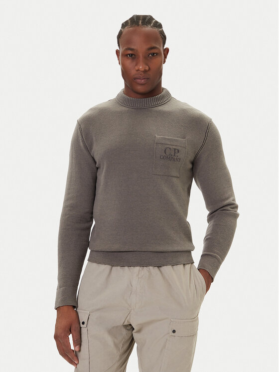 C.P. Company C.P. Company Pulover 19CMKN061A110432A Gri Regular Fit