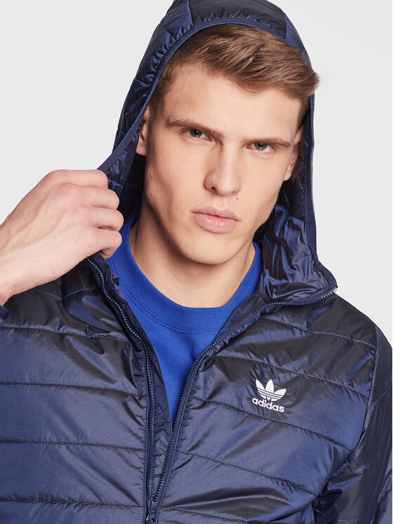 adidas adidas Geacă Padded Hooded Puffer Jacket HL9210 Albastru Regular Fit