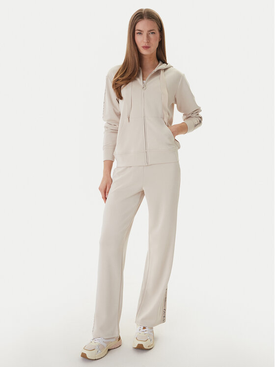 Guess Guess Bluza W6GQ03 K2656 Beżowy Regular Fit