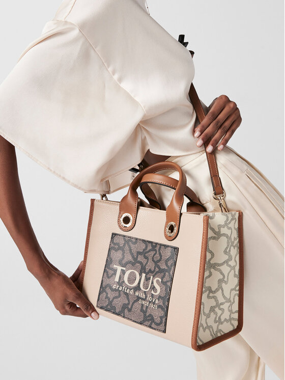 TOUS TOUS Rankinė Shopper M.Amaya K Icon 2001660343 Smėlio