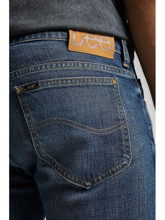 Lee Lee Jeansy RIDER Niebieski Slim Fit