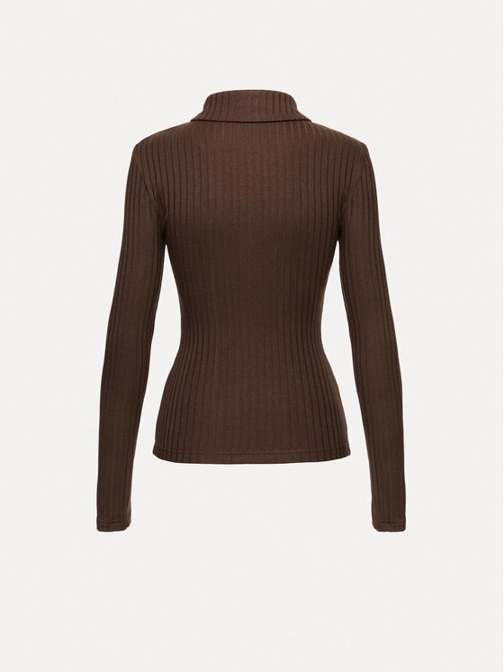 La Mania La Mania Halenka LESLEE Hnědá Basic Fit