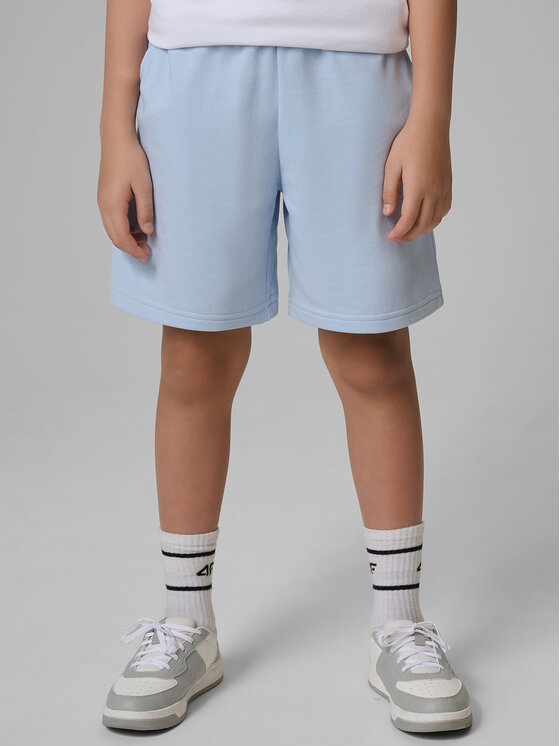 4F 4F Szorty sportowe BASIC+ Niebieski jasny Regular Fit