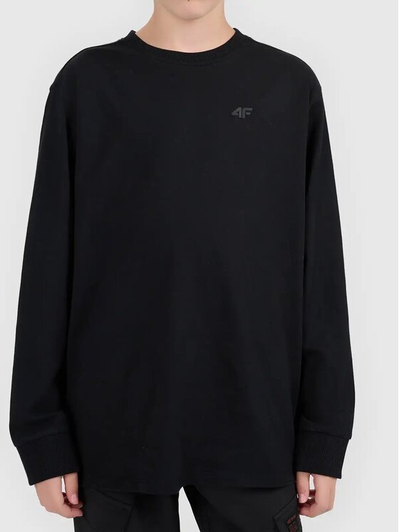 4F 4F T-Shirt 4FJWMM00TLONM655 Czarny Active Fit