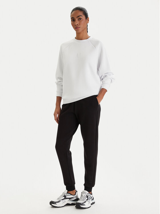 Armani Exchange Armani Exchange Džemperis ar kapuci XW000826 AF13397 U0002 Balts Regular Fit