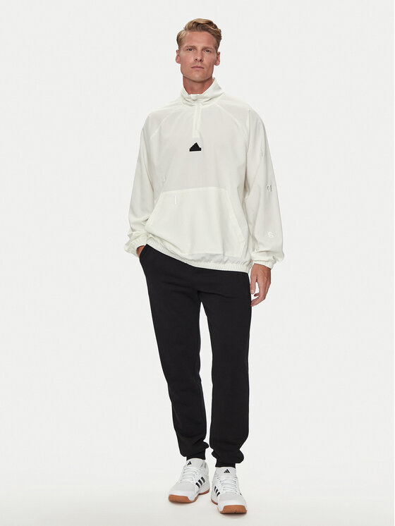 adidas adidas Bluza Embroidery IP3799 Biały Regular Fit
