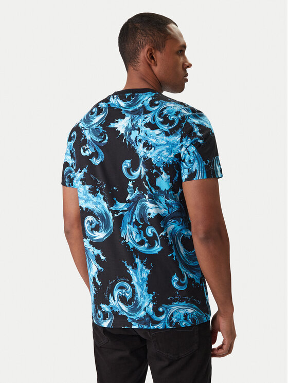 Versace Jeans Couture Versace Jeans Couture T-Shirt 80GAH6S0 JS543 Modrá Regular Fit