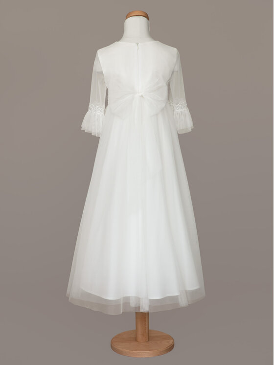 SLY SLY Sukienka 4SM-02B Écru Comfortable Fit