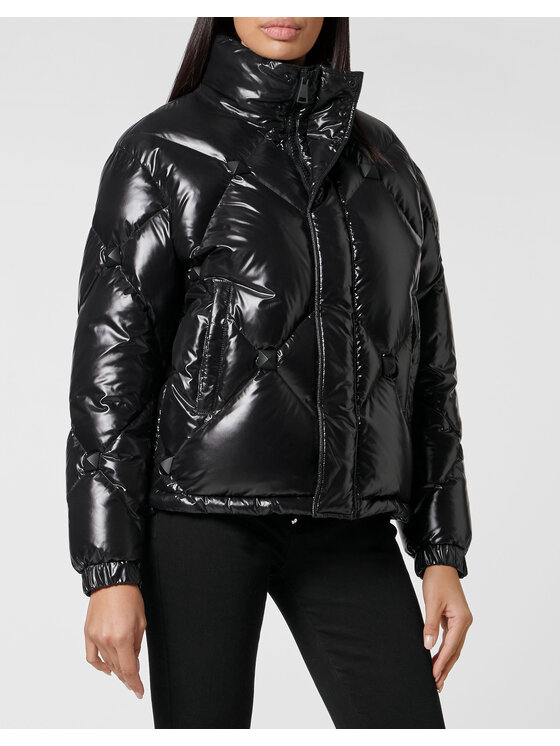 PHILIPP PLEIN PHILIPP PLEIN Giubbotto piumino 8635 Nero Regular Fit
