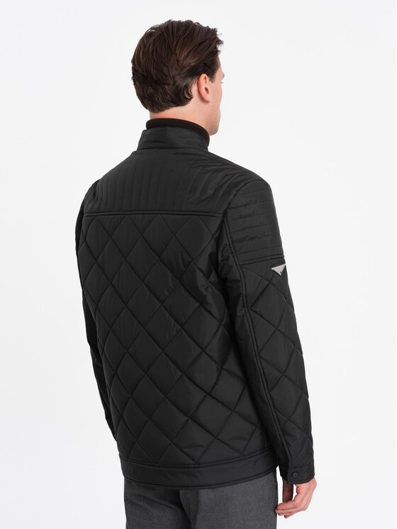 Ombre Ombre Zimní bunda OM-JALP-22FW-006 Černá Regular Fit