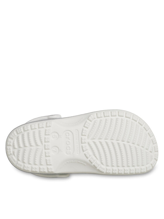 Crocs Crocs Παντόφλες Classic Iridescent Glitter Clog 211005 Ασημί