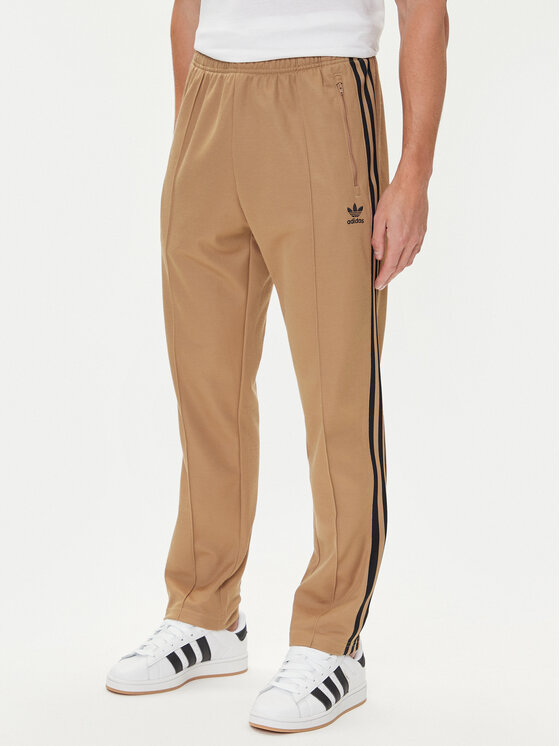 adidas Spodnie dresowe adicolor Classics Beckenbauer JY1276 Beżowy Slim Fit